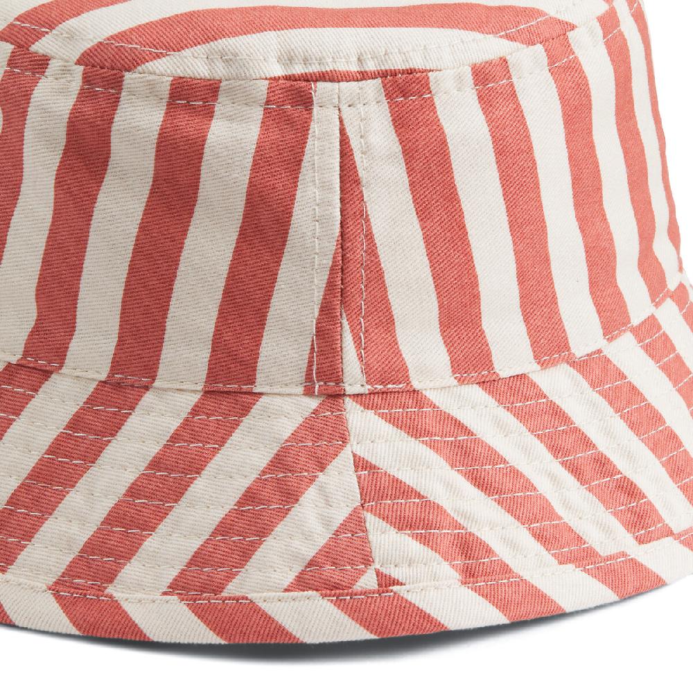 laredoute Gestreifter Bob-Hut aus Baumwolle rosa weiss gestreift LA REDOUTE COLLECTIONS VIP-Rabatte