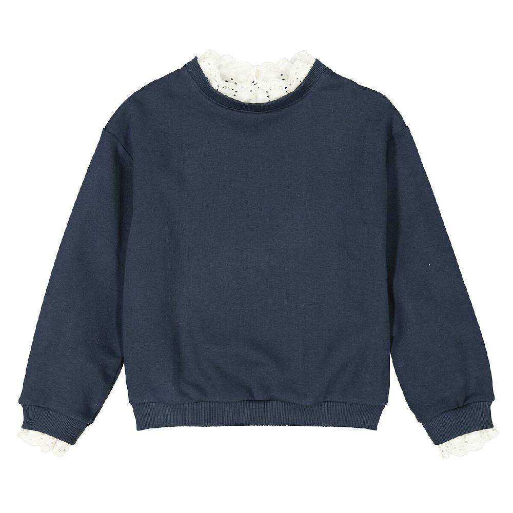 laredoute Sweatshirt Details mit Lochstickerei - LA REDOUTE COLLECTIONS 50% Rabatt mit kostenlosem Versand