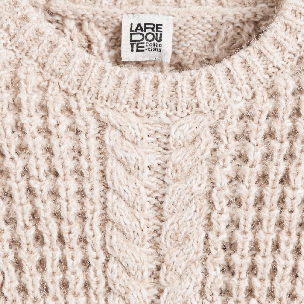 laredoute Pullover mit rundem Ausschnitt Musterstrick beige meliert LA REDOUTE COLLECTIONS Speichern exportieren