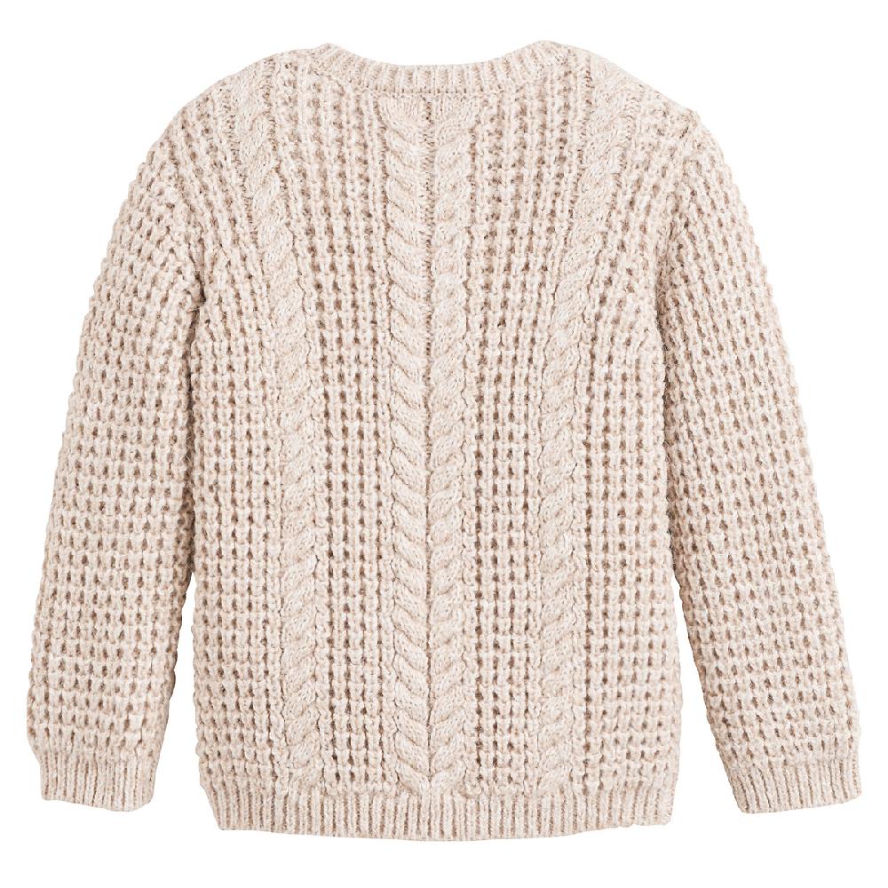 laredoute Pullover mit rundem Ausschnitt Musterstrick beige meliert LA REDOUTE COLLECTIONS Speichern exportieren