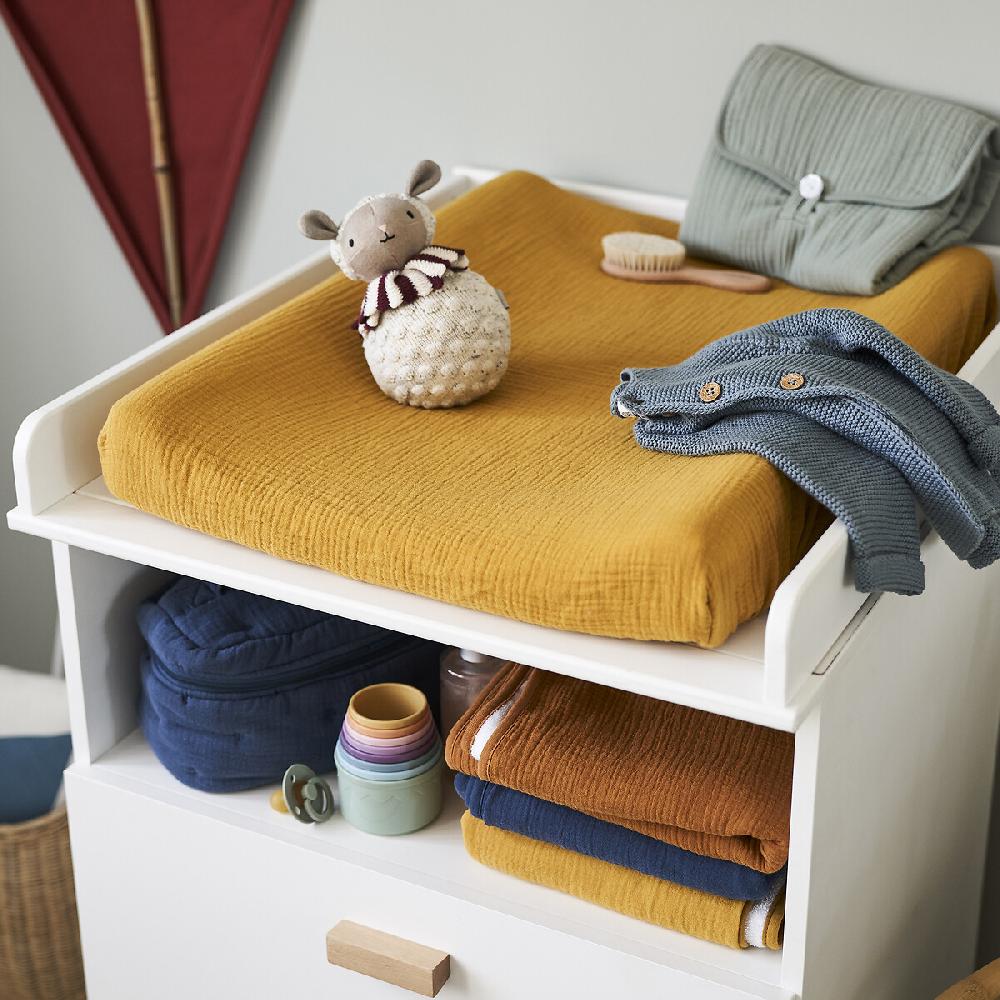 laredoute Reise-Wickelunterlage Kumla aus Baumwoll-Musselin - LA REDOUTE INTERIEURS Black Friday Preise