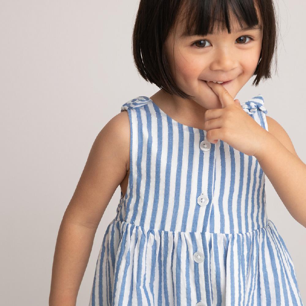 laredoute Kleid ärmellos gestreift blau LA REDOUTE COLLECTIONS Im Verkauf