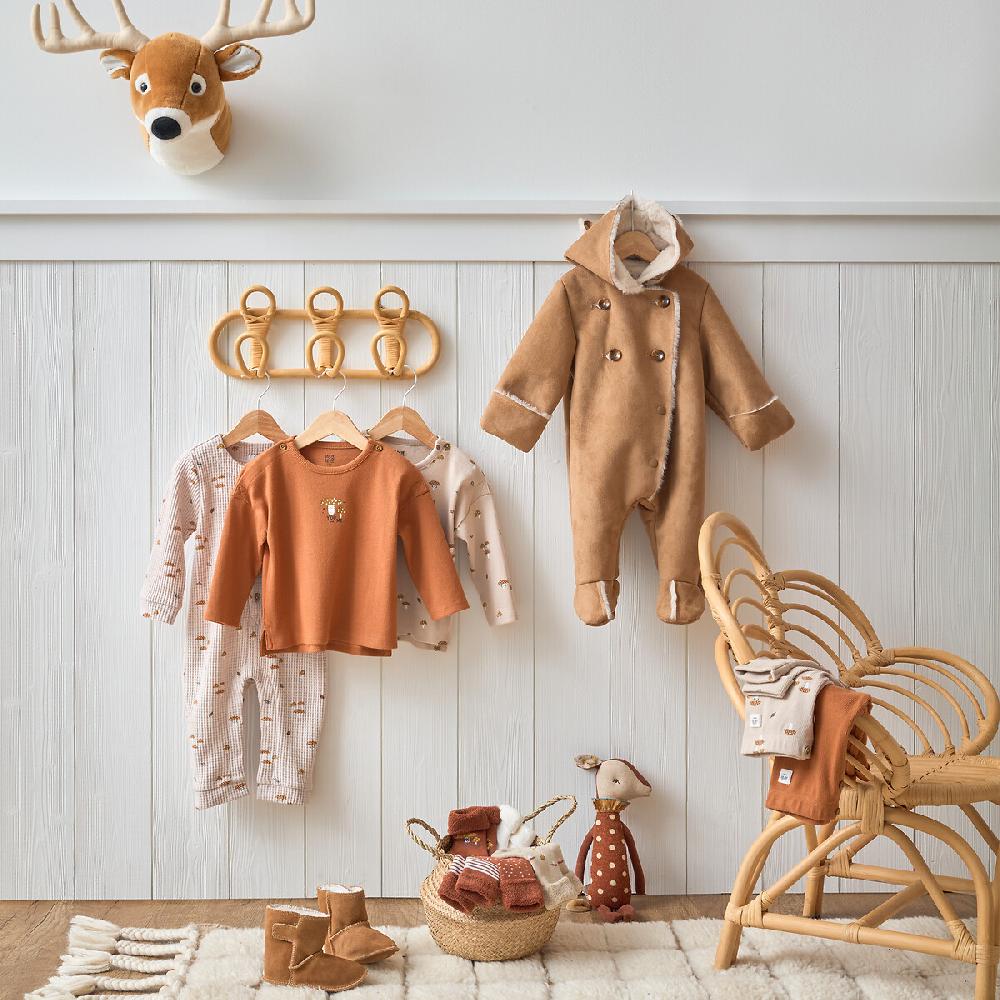 laredoute Overall aus Waffelpikee mit Pilzmuster bedruckt LA REDOUTE COLLECTIONS zollfrei