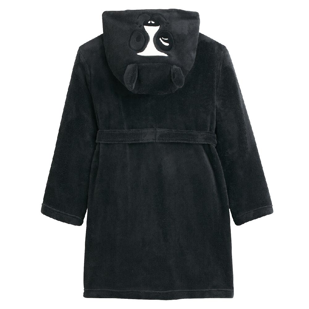 laredoute Morgenmantel mit Panda-Kapuze aus Fleece grau LA REDOUTE COLLECTIONS 50% Rabatt für begrenzte Zeit