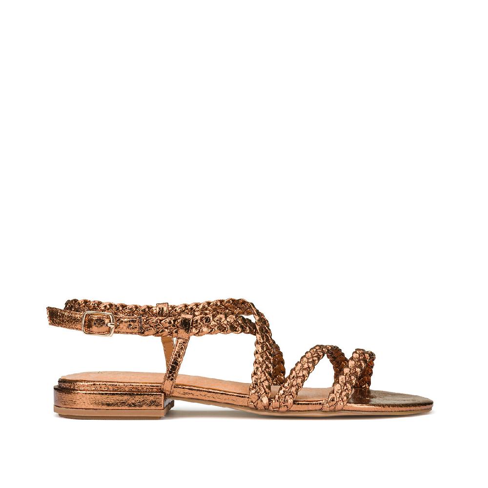 laredoute Geflochtene Sandalen bronzefarben LA REDOUTE COLLECTIONS Rabatte dieses Monats