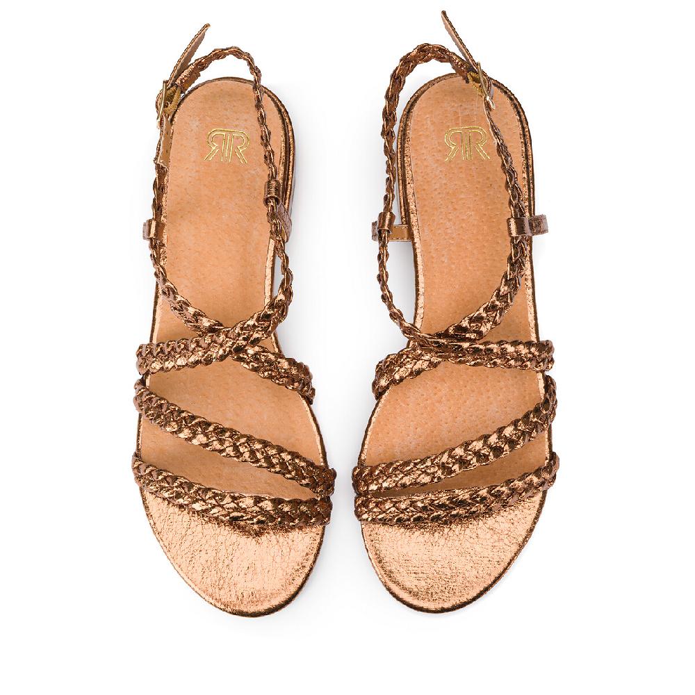 laredoute Geflochtene Sandalen bronzefarben LA REDOUTE COLLECTIONS Rabatte dieses Monats