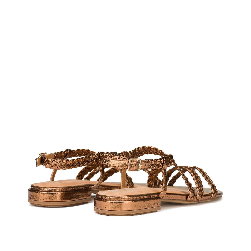 laredoute Geflochtene Sandalen bronzefarben LA REDOUTE COLLECTIONS Rabatte dieses Monats
