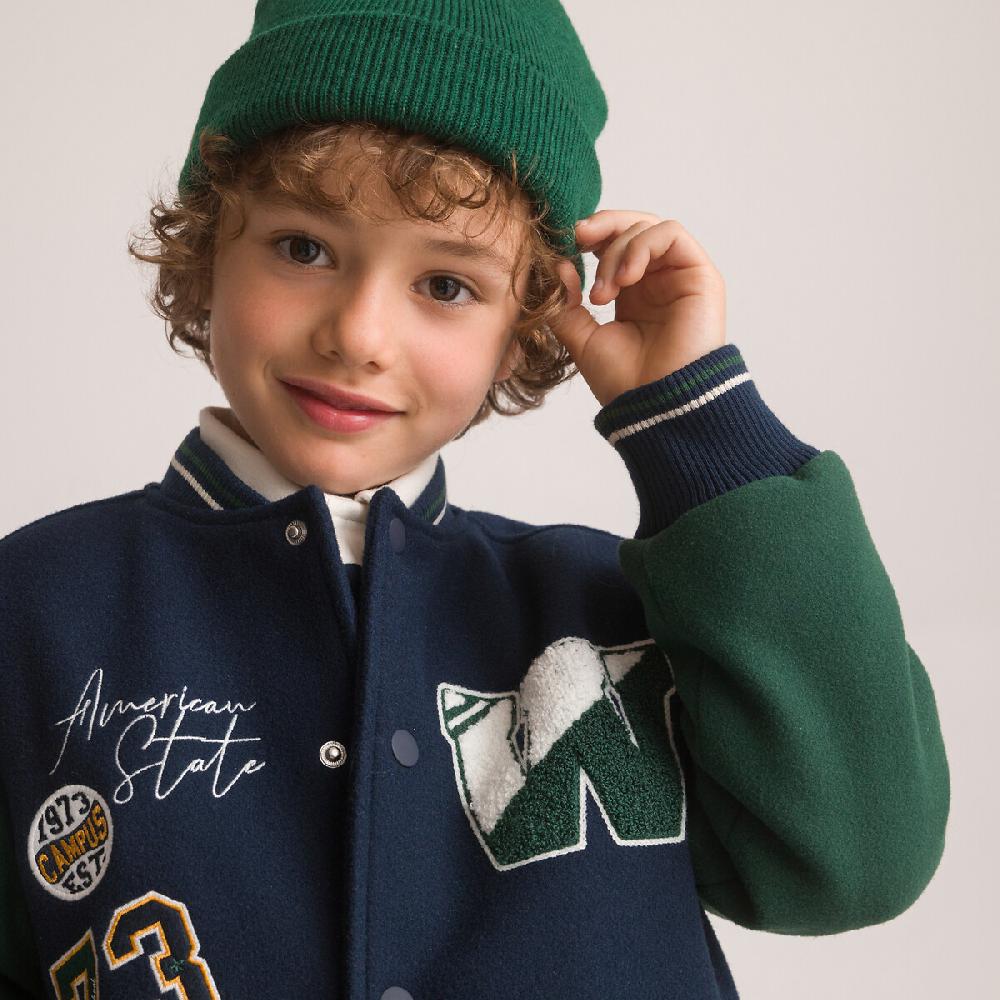 laredoute Jacke im College-Style marine/grün LA REDOUTE COLLECTIONS Auslauf