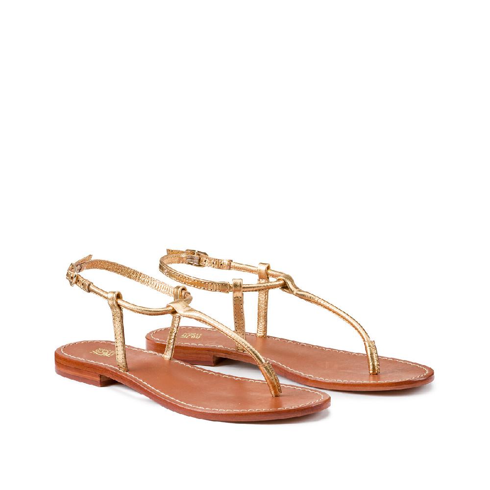 laredoute Zehensandalen aus Leder goldfarben LA REDOUTE COLLECTIONS Fabrik Onlineshop