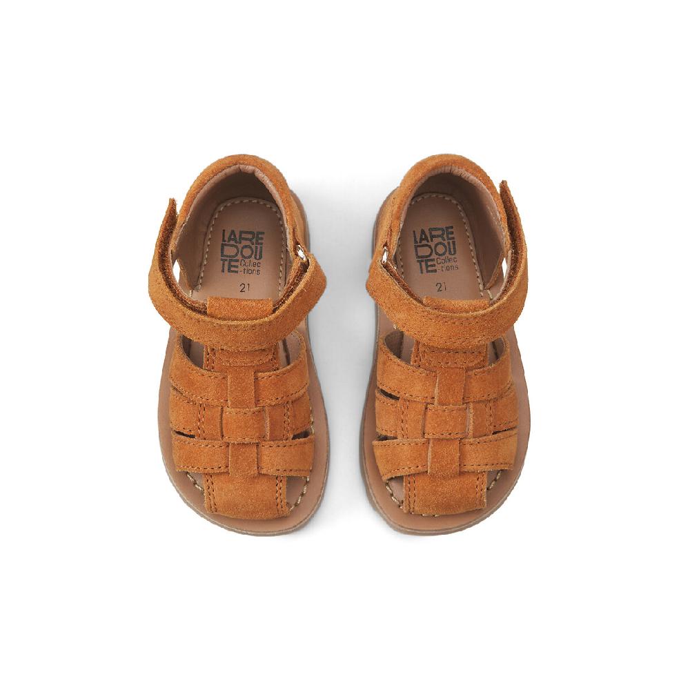 laredoute Sandalen Leder orange LA REDOUTE COLLECTIONS Fabrikpreis